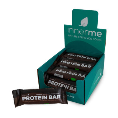 Barras Proteína Cacau Innerme Biológicas & Vegan (caixas de 20) - Moonsport