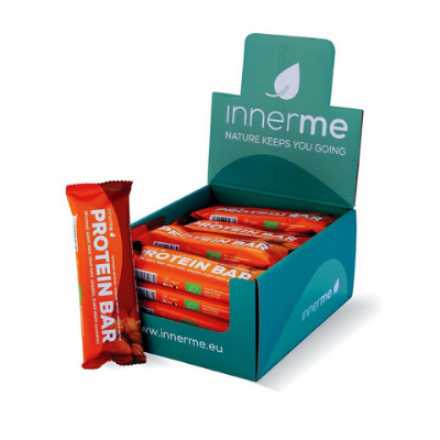 Barra Proteica Amêndoa - Alperce Bio & Vegan Innerme - (caixa de 20) Moonsport