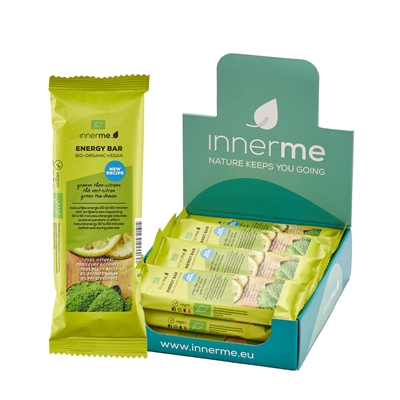 Barra Energética Chá Verde & Limão Innerme Caixa 12 un - Moonsport