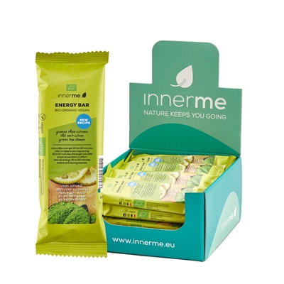 Barra Energética Chá Verde & Limão Innerme Caixa 20 un - Moonsport