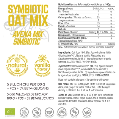 Mix Simbiótico Aveia BIO da ENERGY FEELINGS (1 kg) – Moonsport (label)
