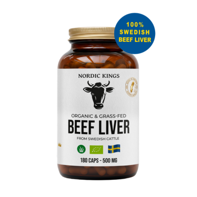 Embalagem do Beef Liver Bio da Nordic Kings.
