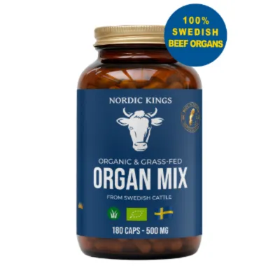 Embalagem do Organ Mix BIO da Nordic Kings.