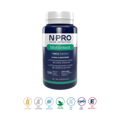 O NPRO Motilintest é um pró-cinético natural não irritante. Visa ativar o sistema motor migratório e melhorar a motilidade intestinal, facilitando a evacuação. Moonsport