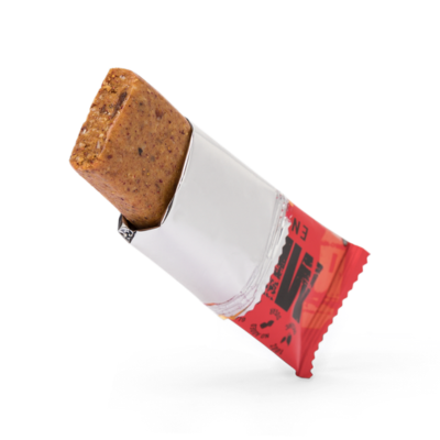 A Barra Energética Morango & Amêndoa MEGARAWBAR é 100% natural, bio, vegan. Apta para celíacos. Sabor e nutrição para treinos e competições longas/intensas.