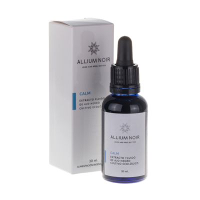 O Calm BIO da Allium Noir visa apoiar o relaxamento, o bem-estar físico e mental, o sono, o equilíbrio emocional e a regulação do sistema nervoso.