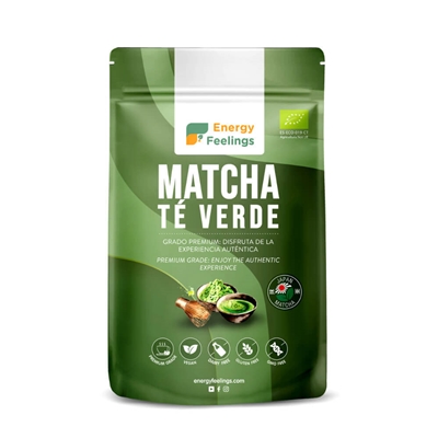 O Chá Verde Matcha Bio da Energy Feelings é 100% natural, delicioso e contém até 137 vezes mais antioxidantes que o chá verde comum. Experimenta já!