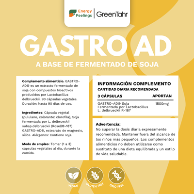 Rótulo do Gastro AD, da Energy Feelings.