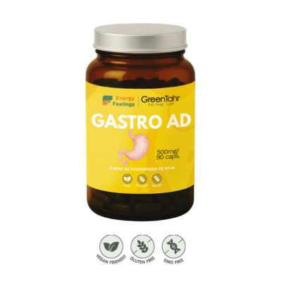 Embalagem de 90 cápsulas do Gastro AD, da Energy Feelings.