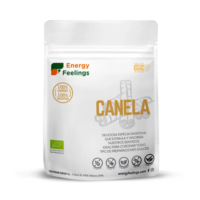 Embalagem de 200 g da Canela em Pó Bio da Energy Feelings.