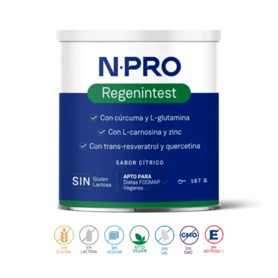 Embalagem de 167 g do Regenintest em Pó da NPRO.