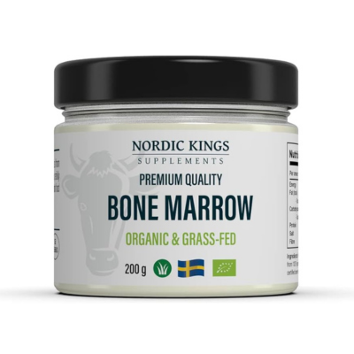 Embalagem de 200 g do Bone Marrow Bio da Nordic Kings.