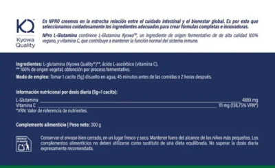 Rótulo da Glutamina da NPro.